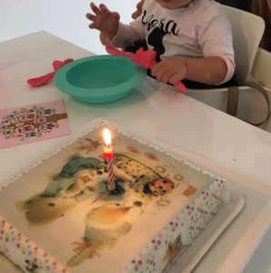 verjaardagstaart Vera de muis, 1 jaar