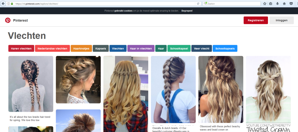 Haarvlechten pinterest