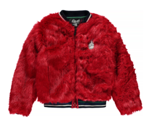 Winterjas nepbont Quapi rood meisjes