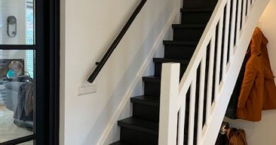 trapleuning en bekleding zwart