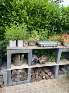 Barbecue in achtertuin